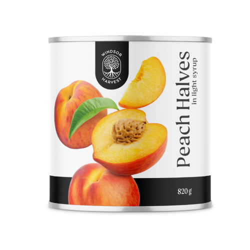 Windsor Harvest Peach Halves in Syrup 820g
